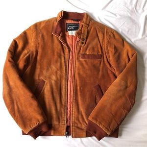 Vintage Orange Corduroy Jacket